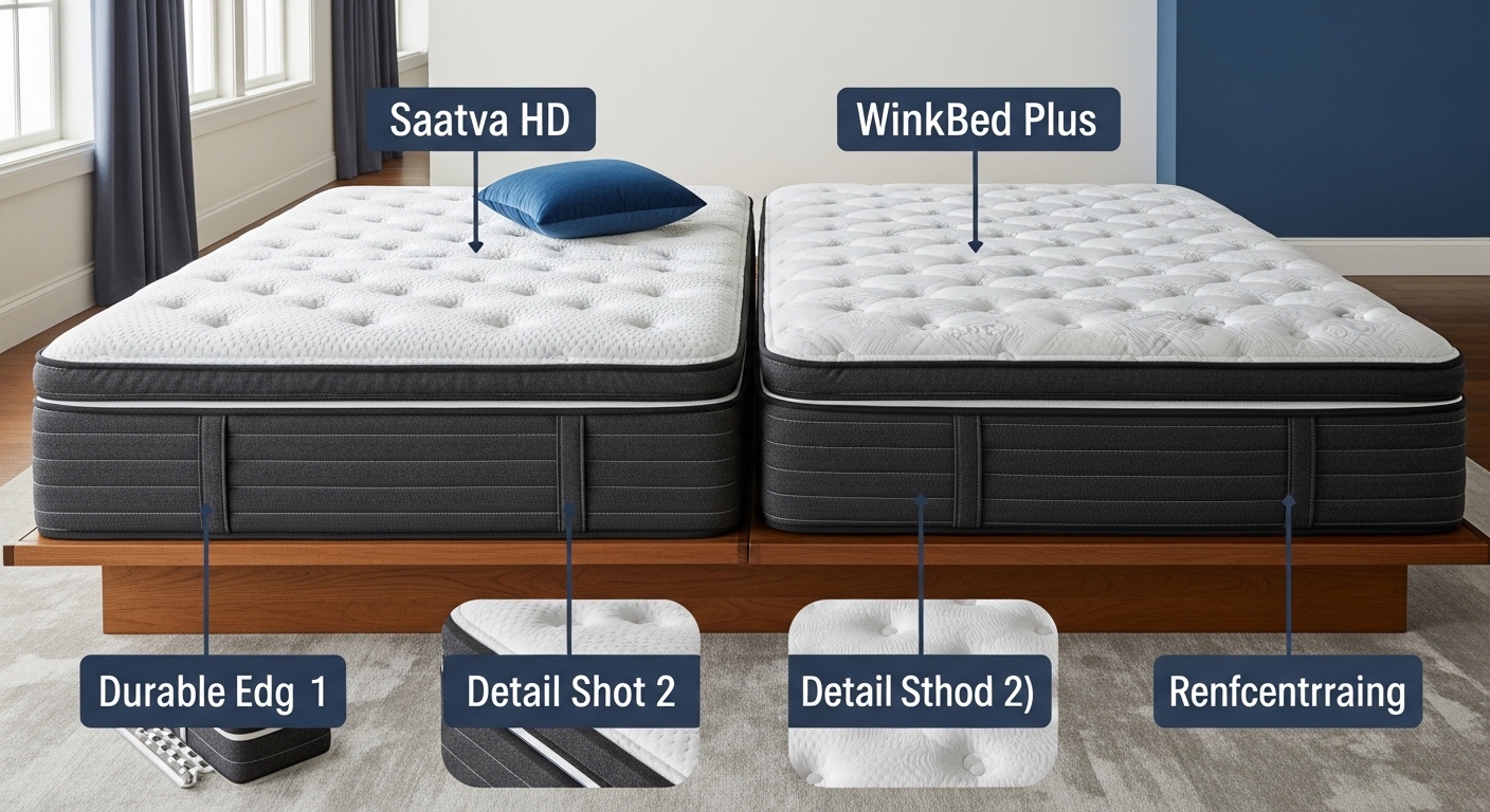 Illustration for Saatva Hd Vs Winkbed Plus